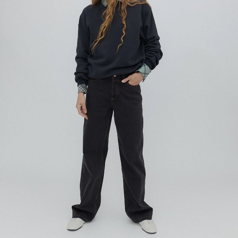 Still Here Every Day Jeans in Washed Black